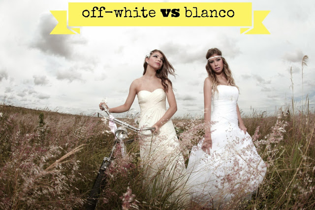diferencia entre vestido blanco y offwhite o ivory