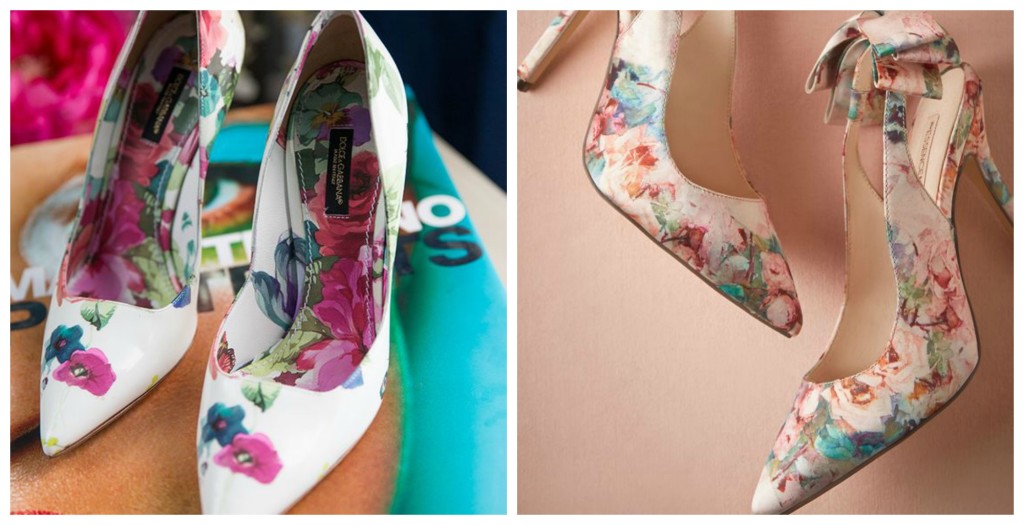 Tendencia :: Zapatos floreados para novias 