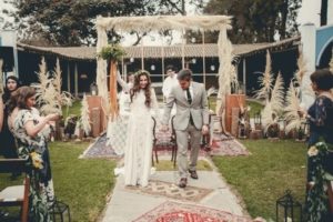 salida de los novios ceremonia